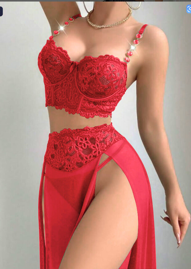 Mesh & Chain Lace Bodysuit