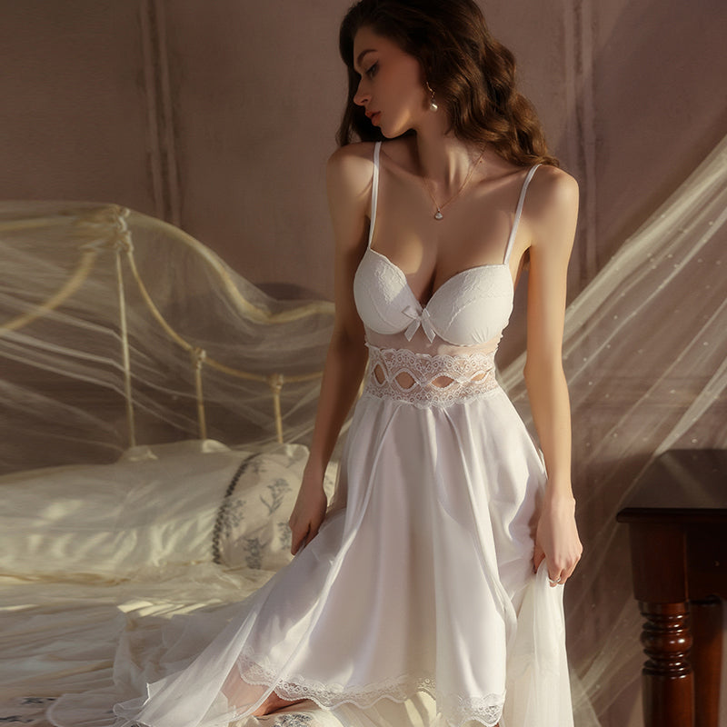 Azure Slip Dress with Lightweight Cover-up