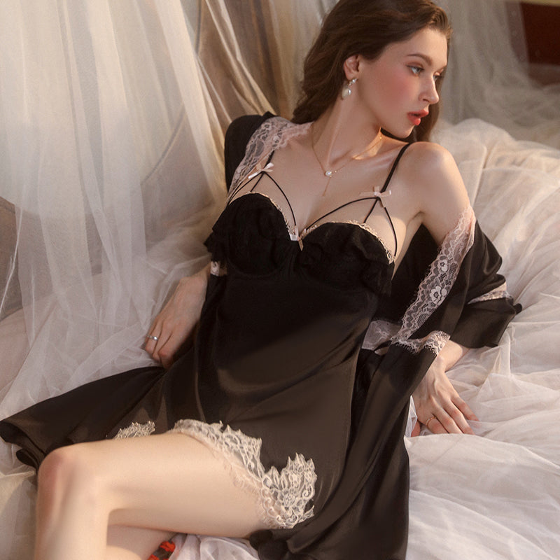 Lemon Glow Lace Layered Dress