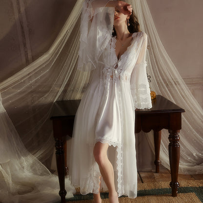 Azure Slip Dress with Lightweight Cover-up