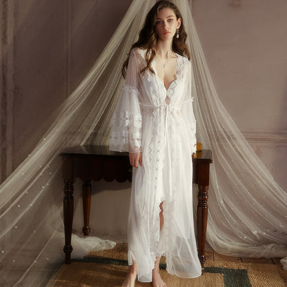 Azure Slip Dress with Lightweight Cover-up