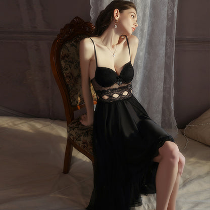 Azure Slip Dress with Lightweight Cover-up