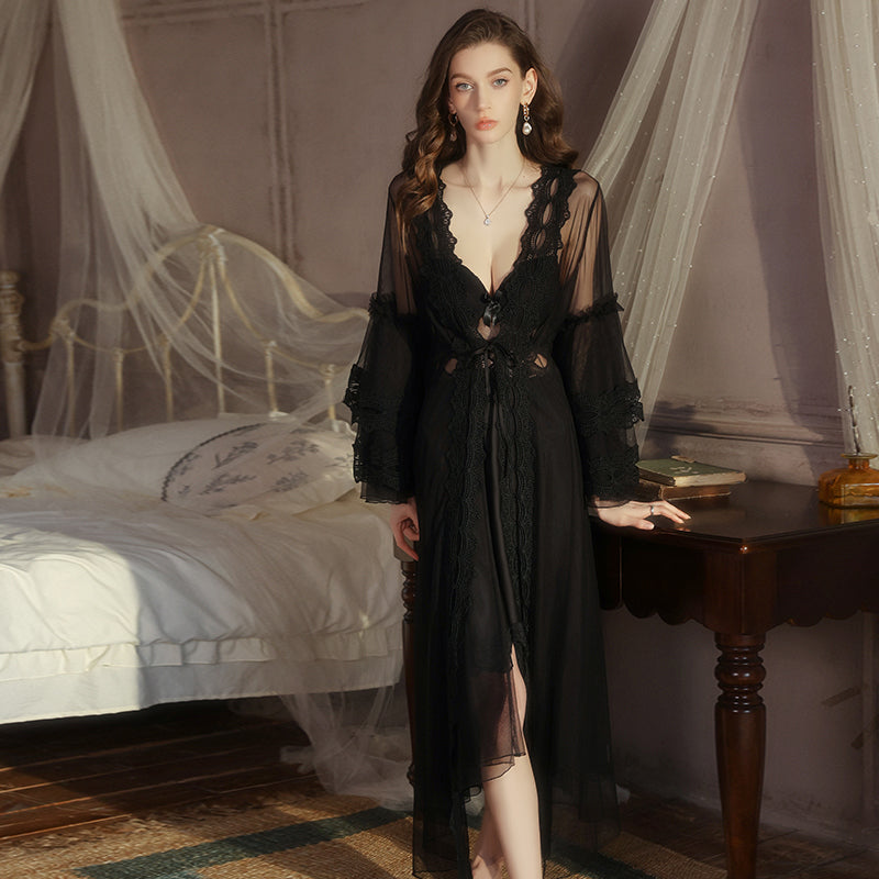 Azure Slip Dress with Lightweight Cover-up