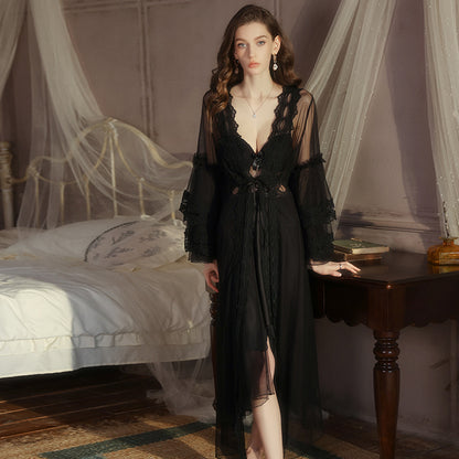 Azure Slip Dress with Lightweight Cover-up