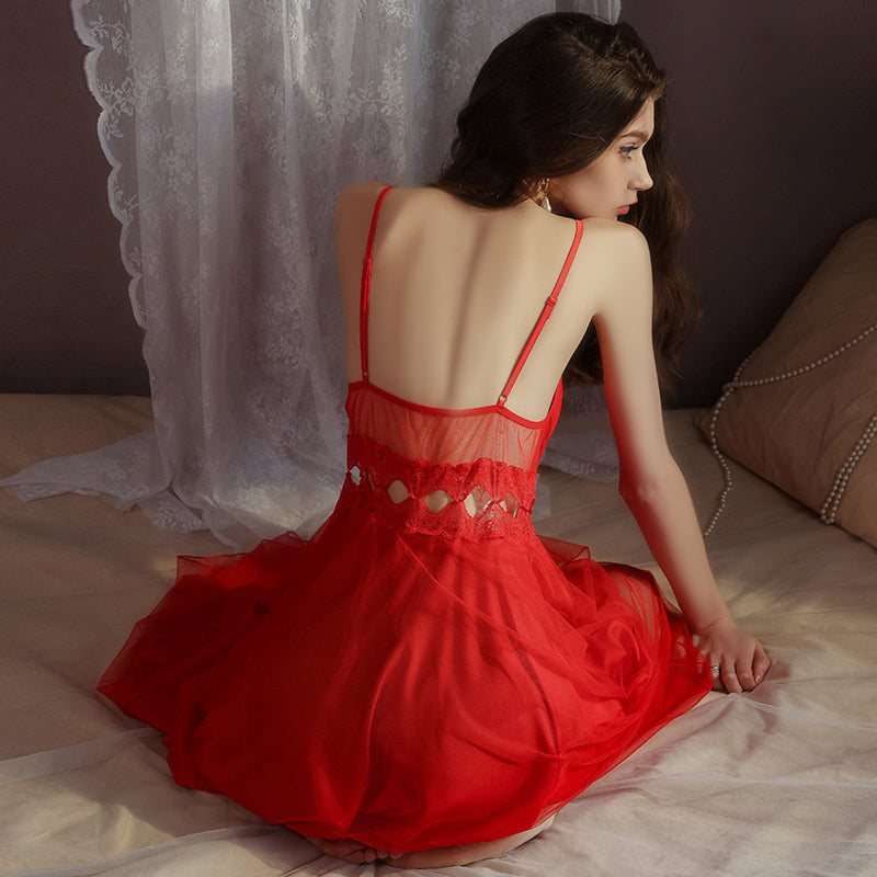 Azure Slip Dress with Lightweight Cover-up