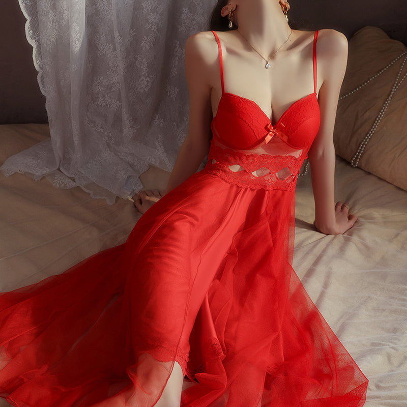 Azure Slip Dress with Lightweight Cover-up