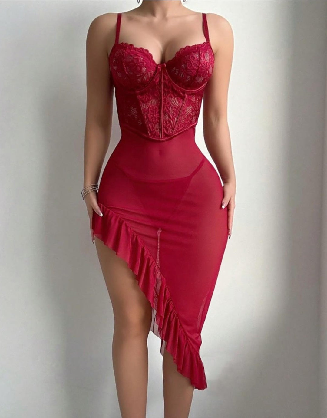 Lace Whisper Sexy Lace Camisole Nightdress for Women