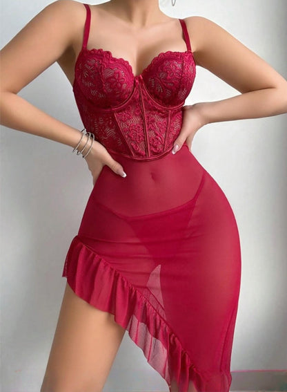 Lace Whisper Sexy Lace Camisole Nightdress for Women