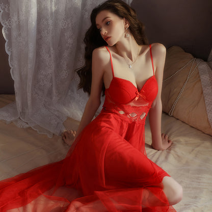 Azure Slip Dress with Lightweight Cover-up