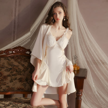 Scarlet and Cobalt Slip Dress