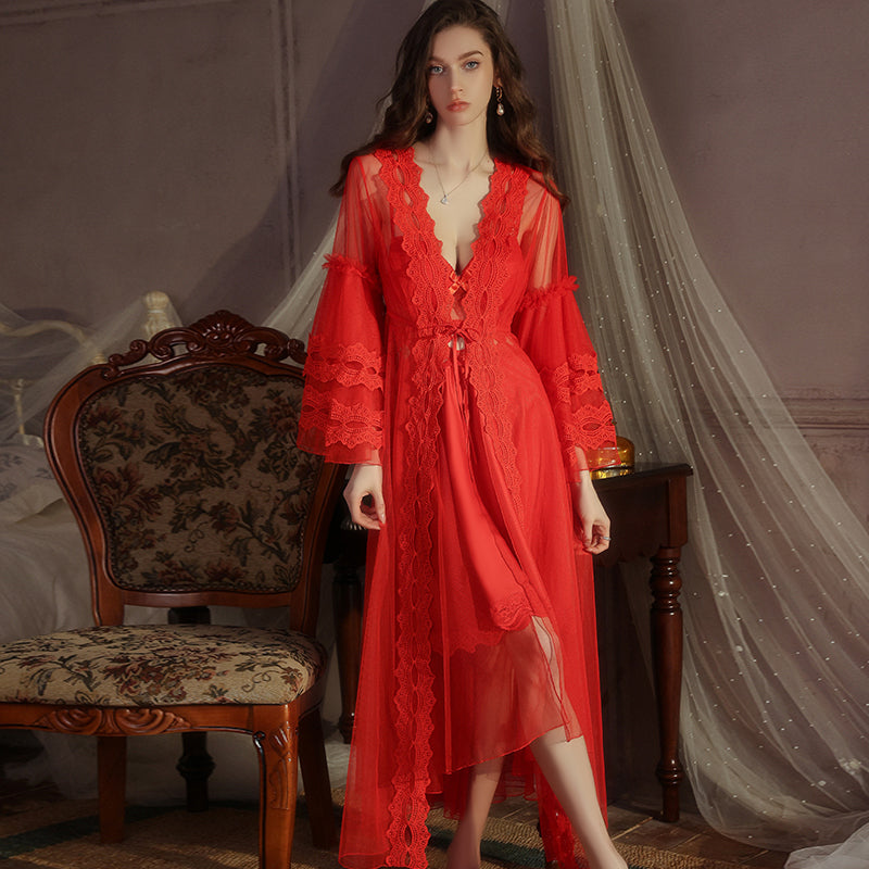 Azure Slip Dress with Lightweight Cover-up