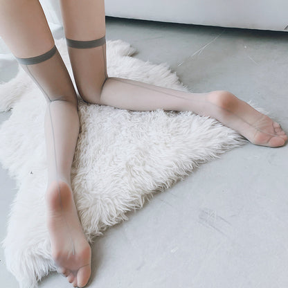 Tempting Sheer Mesh Lace Lingerie Stockings