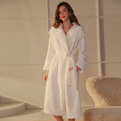 Deep V Tie-Waist Satin Robe Set – Sexy Loungewear