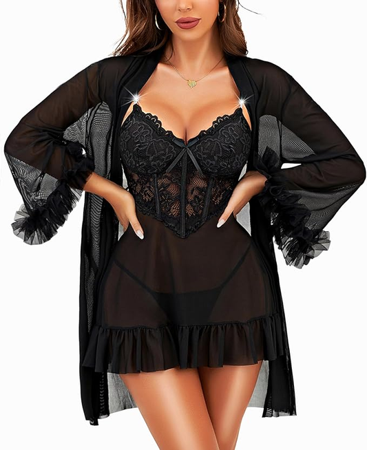 Hidden Desire Sheer Set