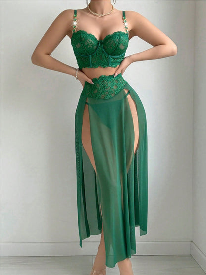 Mesh & Chain Lace Bodysuit