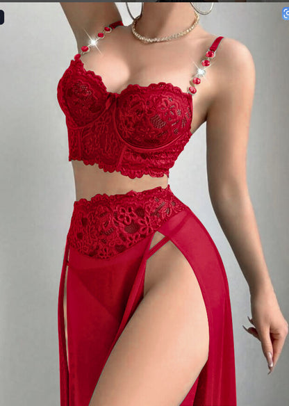 Mesh & Chain Lace Bodysuit